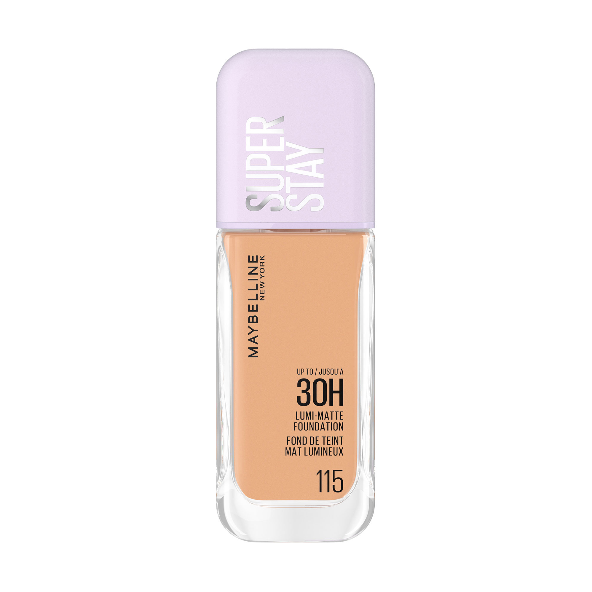 Стійка легка тональна основа для обличчя Maybelline New York Super Stay Lumi-Matte Foundation з природним матовим фінішем, 115, 35 мл