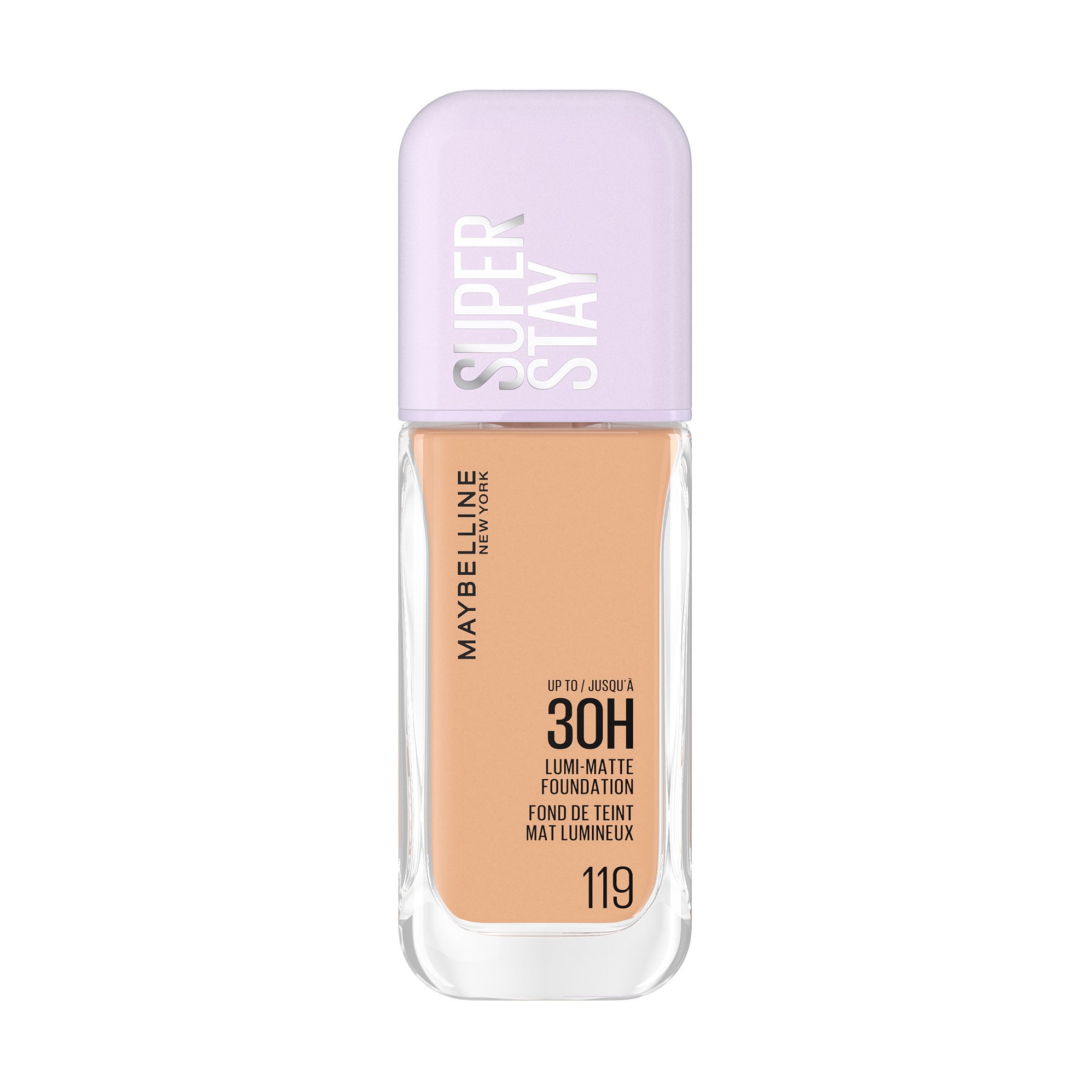 Стійка легка тональна основа для обличчя Maybelline New York Super Stay Lumi-Matte Foundation з природним матовим фінішем, 119, 35 мл