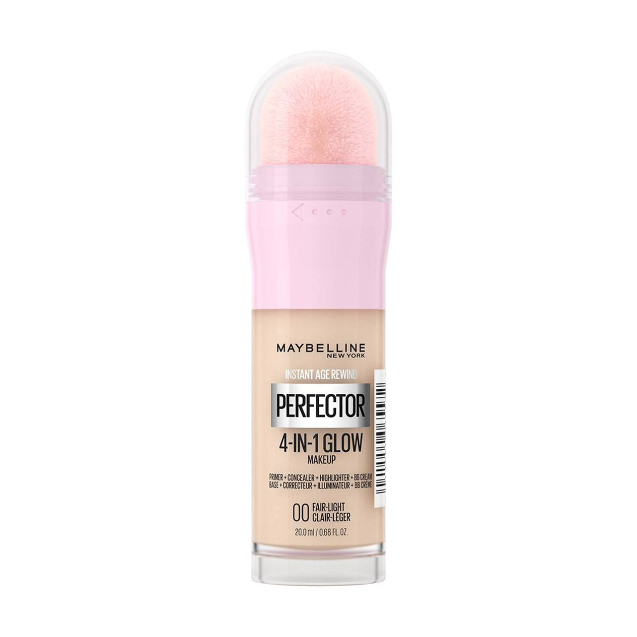 Тональна основа для обличчя Maybelline New York Instant Perfector Glow 4 в 1, з ефектом сяяння 00 Fair Light, 20 мл